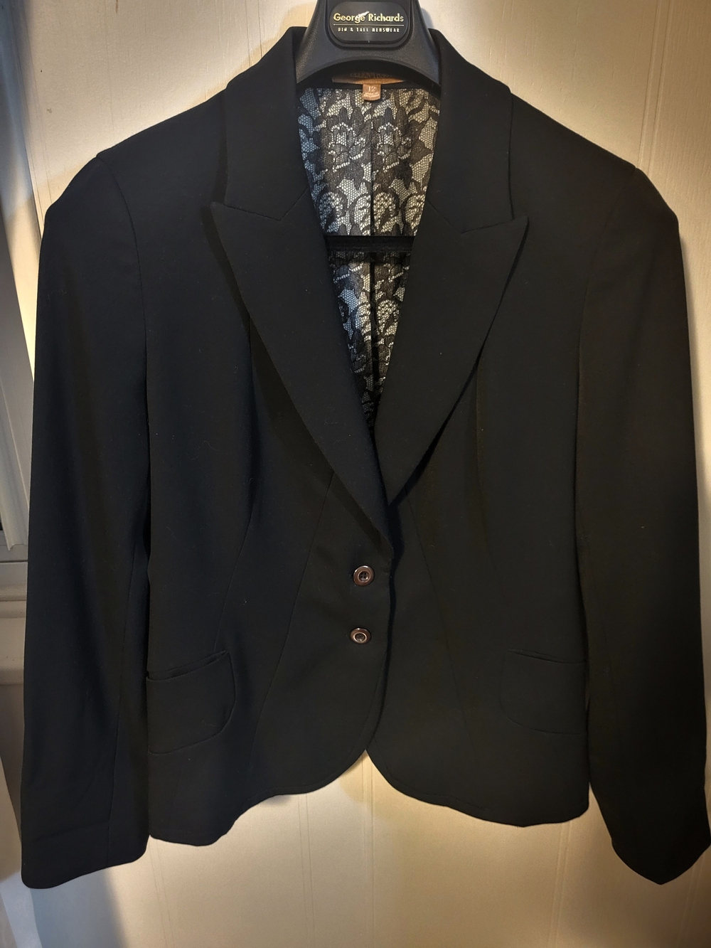 Ellen Tracy Tailored Women's Black Blazer Sz 12